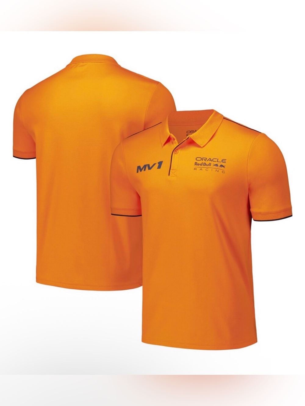 Castore Red Bull Racing Max Verstappen Orange Polo Shirt Men’s Sz: 3XL